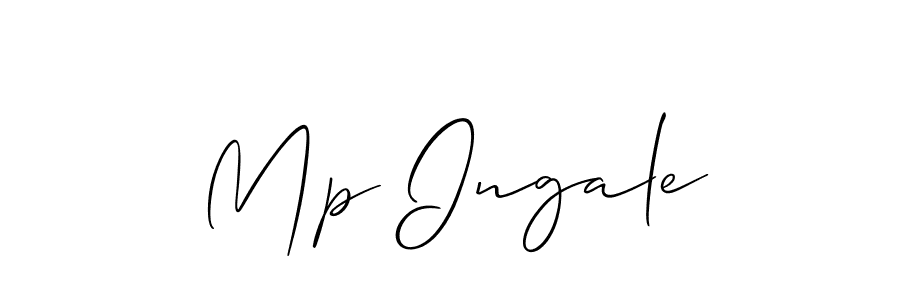 if you are searching for the best signature style for your name Mp Ingale. so please give up your signature search. here we have designed multiple signature styles  using Allison_Script. Mp Ingale signature style 2 images and pictures png