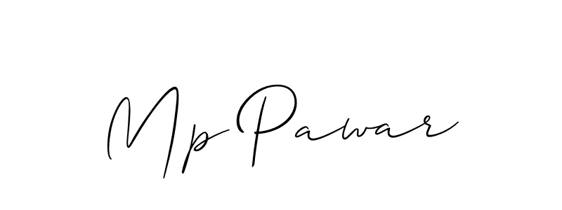 How to make Mp Pawar name signature. Use Allison_Script style for creating short signs online. This is the latest handwritten sign. Mp Pawar signature style 2 images and pictures png