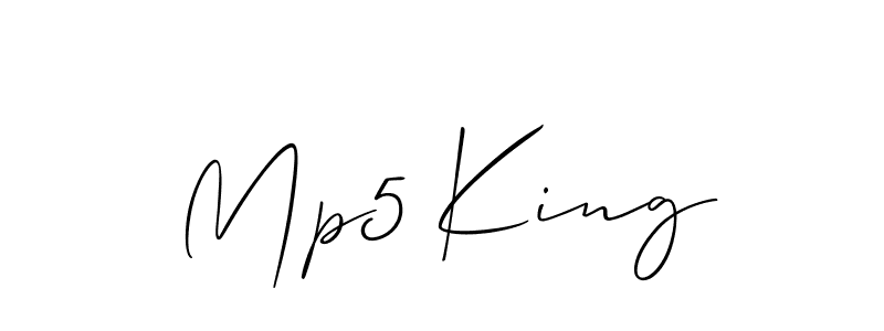 Design your own signature with our free online signature maker. With this signature software, you can create a handwritten (Allison_Script) signature for name Mp5 King. Mp5 King signature style 2 images and pictures png