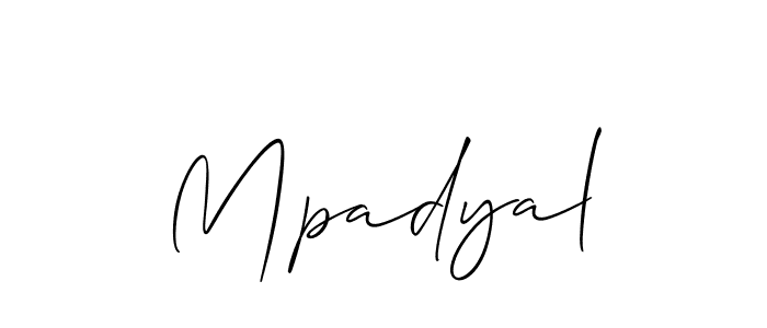 See photos of Mpadyal official signature by Spectra . Check more albums & portfolios. Read reviews & check more about Allison_Script font. Mpadyal signature style 2 images and pictures png