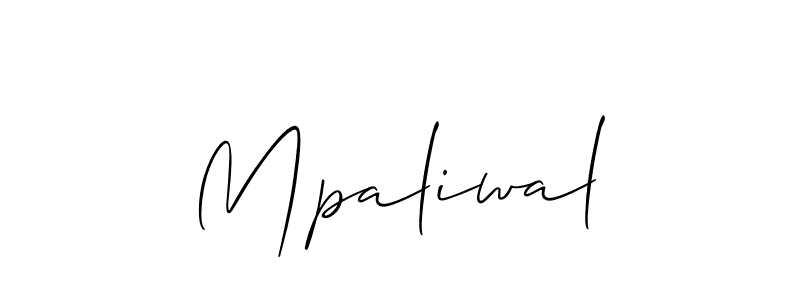 if you are searching for the best signature style for your name Mpaliwal. so please give up your signature search. here we have designed multiple signature styles  using Allison_Script. Mpaliwal signature style 2 images and pictures png