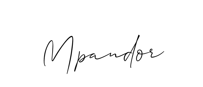 if you are searching for the best signature style for your name Mpandor. so please give up your signature search. here we have designed multiple signature styles  using Allison_Script. Mpandor signature style 2 images and pictures png