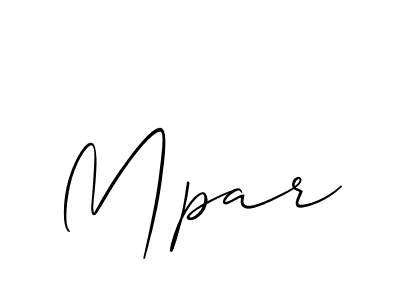 Make a short Mpar signature style. Manage your documents anywhere anytime using Allison_Script. Create and add eSignatures, submit forms, share and send files easily. Mpar signature style 2 images and pictures png