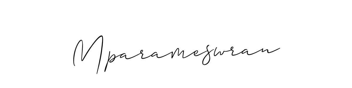Mparameswran stylish signature style. Best Handwritten Sign (Allison_Script) for my name. Handwritten Signature Collection Ideas for my name Mparameswran. Mparameswran signature style 2 images and pictures png