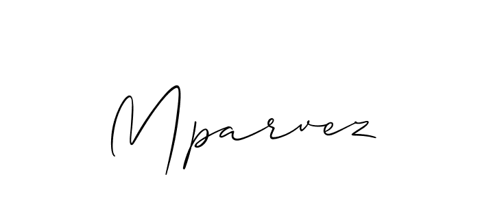 Also we have Mparvez name is the best signature style. Create professional handwritten signature collection using Allison_Script autograph style. Mparvez signature style 2 images and pictures png