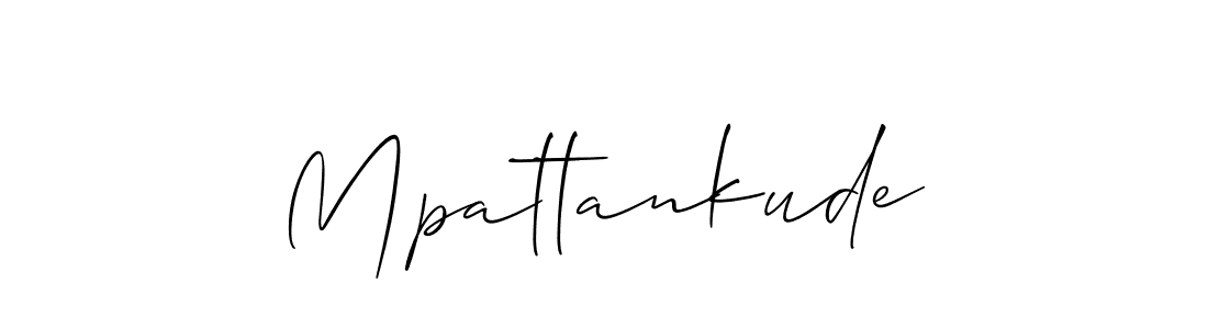 Mpattankude stylish signature style. Best Handwritten Sign (Allison_Script) for my name. Handwritten Signature Collection Ideas for my name Mpattankude. Mpattankude signature style 2 images and pictures png