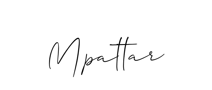 Once you've used our free online signature maker to create your best signature Allison_Script style, it's time to enjoy all of the benefits that Mpattar name signing documents. Mpattar signature style 2 images and pictures png