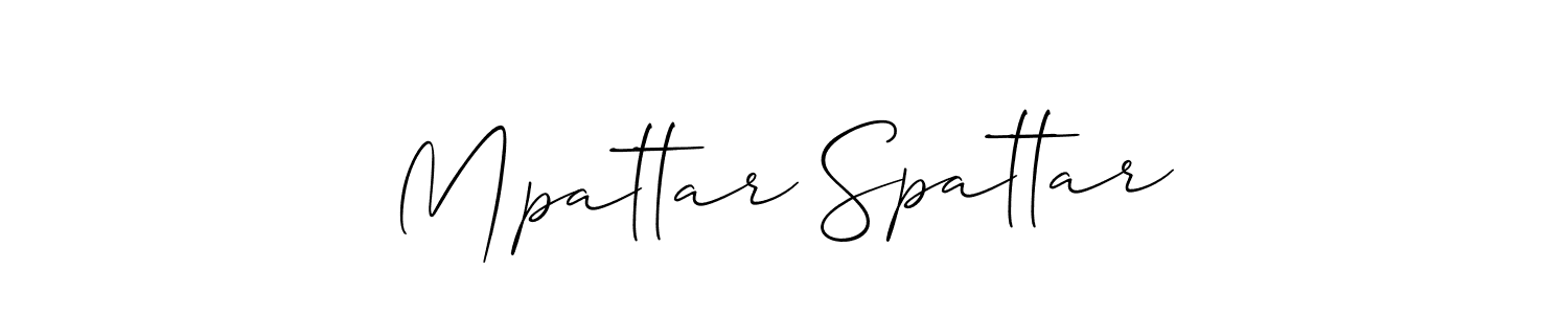 This is the best signature style for the Mpattar Spattar name. Also you like these signature font (Allison_Script). Mix name signature. Mpattar Spattar signature style 2 images and pictures png