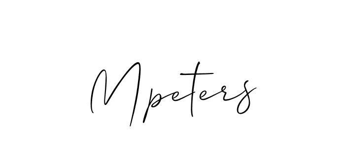 How to make Mpeters name signature. Use Allison_Script style for creating short signs online. This is the latest handwritten sign. Mpeters signature style 2 images and pictures png