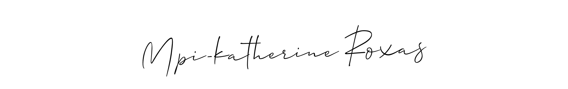 How to Draw Mpi-katherine Roxas signature style? Allison_Script is a latest design signature styles for name Mpi-katherine Roxas. Mpi-katherine Roxas signature style 2 images and pictures png