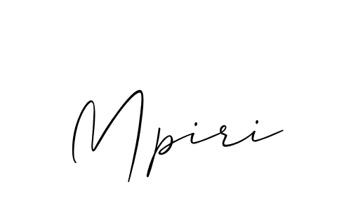 Mpiri stylish signature style. Best Handwritten Sign (Allison_Script) for my name. Handwritten Signature Collection Ideas for my name Mpiri. Mpiri signature style 2 images and pictures png