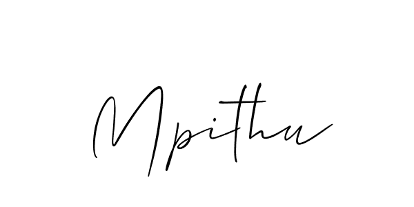 Also we have Mpithu name is the best signature style. Create professional handwritten signature collection using Allison_Script autograph style. Mpithu signature style 2 images and pictures png