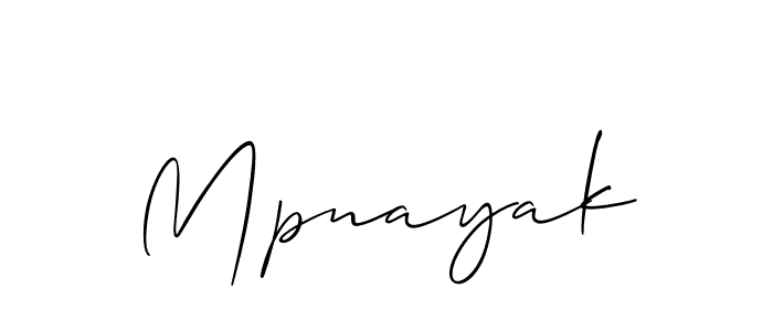 Make a short Mpnayak signature style. Manage your documents anywhere anytime using Allison_Script. Create and add eSignatures, submit forms, share and send files easily. Mpnayak signature style 2 images and pictures png