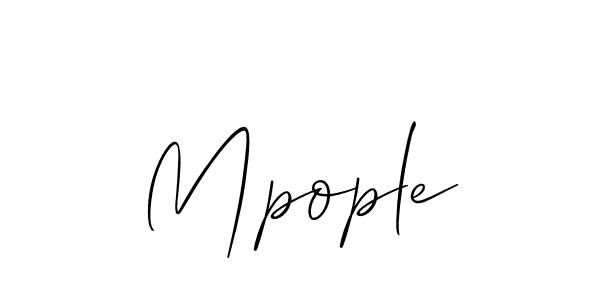 Make a beautiful signature design for name Mpople. Use this online signature maker to create a handwritten signature for free. Mpople signature style 2 images and pictures png