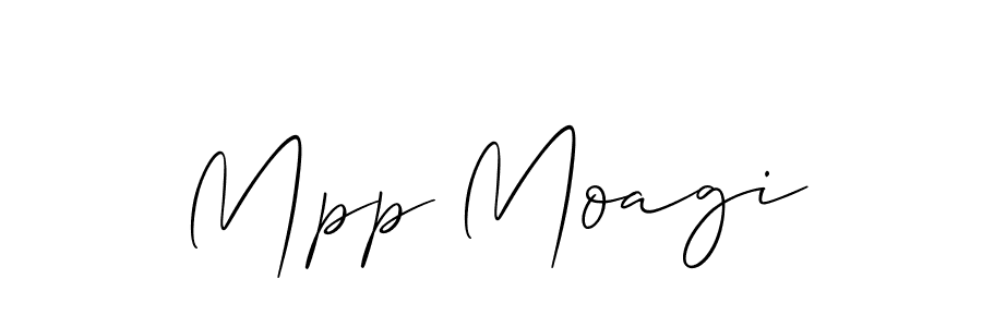 Also we have Mpp Moagi name is the best signature style. Create professional handwritten signature collection using Allison_Script autograph style. Mpp Moagi signature style 2 images and pictures png