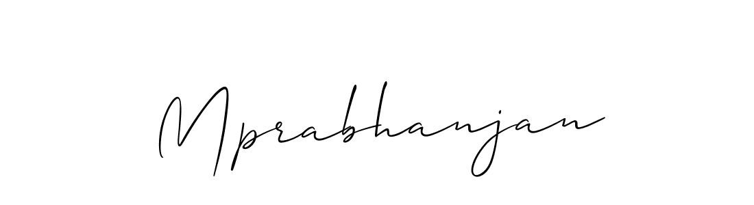Mprabhanjan stylish signature style. Best Handwritten Sign (Allison_Script) for my name. Handwritten Signature Collection Ideas for my name Mprabhanjan. Mprabhanjan signature style 2 images and pictures png