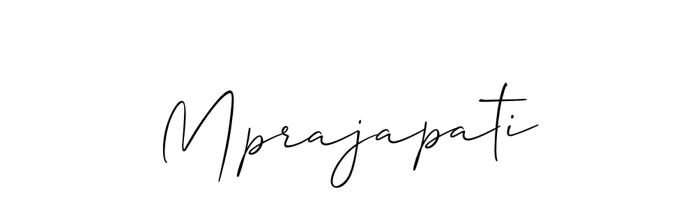 You should practise on your own different ways (Allison_Script) to write your name (Mprajapati) in signature. don't let someone else do it for you. Mprajapati signature style 2 images and pictures png