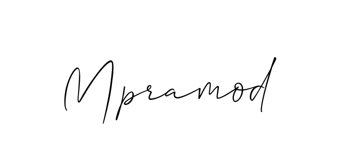 It looks lik you need a new signature style for name Mpramod. Design unique handwritten (Allison_Script) signature with our free signature maker in just a few clicks. Mpramod signature style 2 images and pictures png