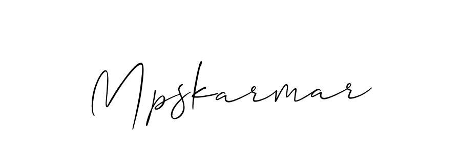 Design your own signature with our free online signature maker. With this signature software, you can create a handwritten (Allison_Script) signature for name Mpskarmar. Mpskarmar signature style 2 images and pictures png