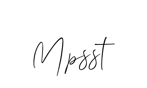 Make a beautiful signature design for name Mpsst. Use this online signature maker to create a handwritten signature for free. Mpsst signature style 2 images and pictures png