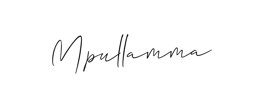 How to make Mpullamma name signature. Use Allison_Script style for creating short signs online. This is the latest handwritten sign. Mpullamma signature style 2 images and pictures png