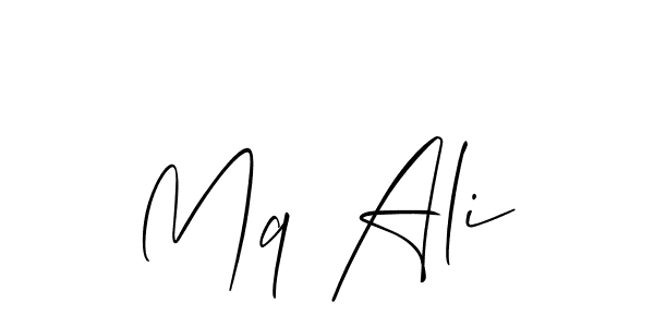 if you are searching for the best signature style for your name Mq Ali. so please give up your signature search. here we have designed multiple signature styles  using Allison_Script. Mq Ali signature style 2 images and pictures png