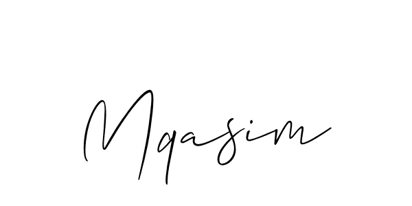 How to Draw Mqasim signature style? Allison_Script is a latest design signature styles for name Mqasim. Mqasim signature style 2 images and pictures png