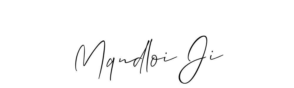 Similarly Allison_Script is the best handwritten signature design. Signature creator online .You can use it as an online autograph creator for name Mqndloi Ji. Mqndloi Ji signature style 2 images and pictures png