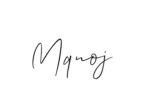 Best and Professional Signature Style for Mqnoj. Allison_Script Best Signature Style Collection. Mqnoj signature style 2 images and pictures png