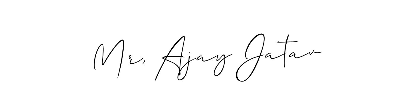 How to Draw Mr, Ajay Jatav signature style? Allison_Script is a latest design signature styles for name Mr, Ajay Jatav. Mr, Ajay Jatav signature style 2 images and pictures png