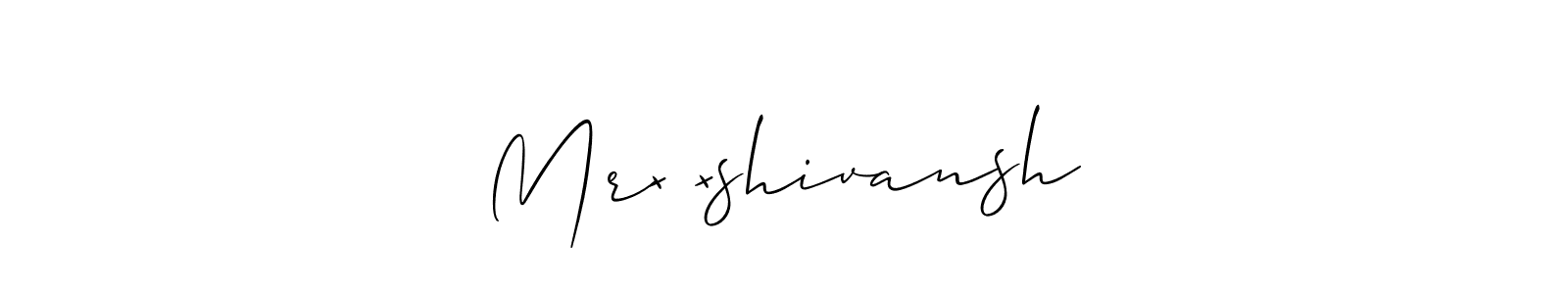 Similarly Allison_Script is the best handwritten signature design. Signature creator online .You can use it as an online autograph creator for name Mr×͜×shivansh. Mr×͜×shivansh signature style 2 images and pictures png