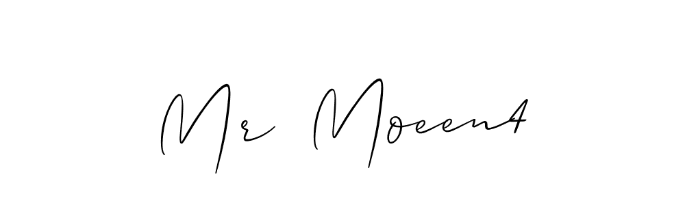 It looks lik you need a new signature style for name Mr  Moeen4. Design unique handwritten (Allison_Script) signature with our free signature maker in just a few clicks. Mr  Moeen4 signature style 2 images and pictures png