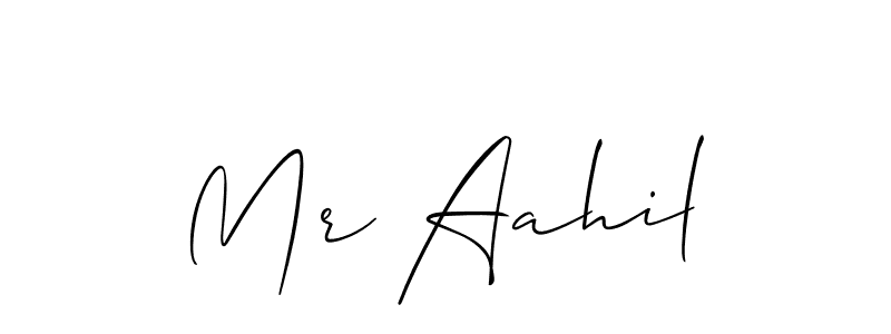 Also You can easily find your signature by using the search form. We will create Mr Aahil name handwritten signature images for you free of cost using Allison_Script sign style. Mr Aahil signature style 2 images and pictures png