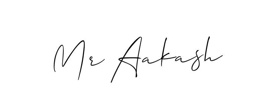 Create a beautiful signature design for name Mr Aakash. With this signature (Allison_Script) fonts, you can make a handwritten signature for free. Mr Aakash signature style 2 images and pictures png