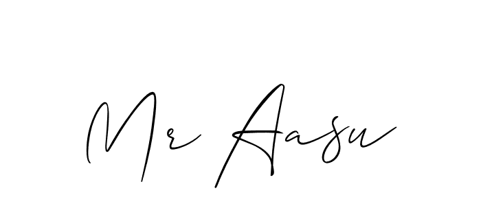 How to make Mr Aasu name signature. Use Allison_Script style for creating short signs online. This is the latest handwritten sign. Mr Aasu signature style 2 images and pictures png