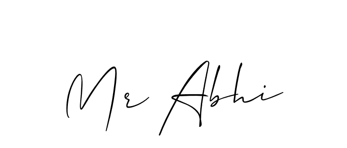 if you are searching for the best signature style for your name Mr Abhi. so please give up your signature search. here we have designed multiple signature styles  using Allison_Script. Mr Abhi signature style 2 images and pictures png