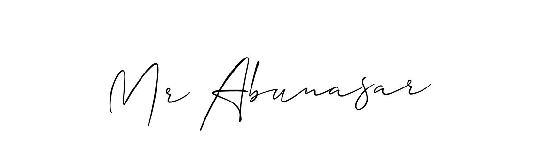 Once you've used our free online signature maker to create your best signature Allison_Script style, it's time to enjoy all of the benefits that Mr Abunasar name signing documents. Mr Abunasar signature style 2 images and pictures png
