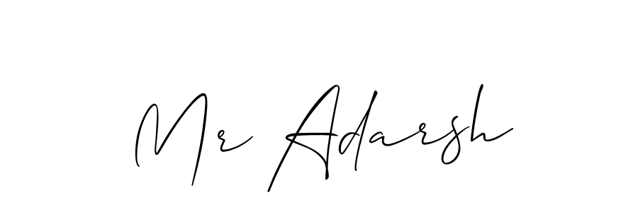 Mr Adarsh stylish signature style. Best Handwritten Sign (Allison_Script) for my name. Handwritten Signature Collection Ideas for my name Mr Adarsh. Mr Adarsh signature style 2 images and pictures png