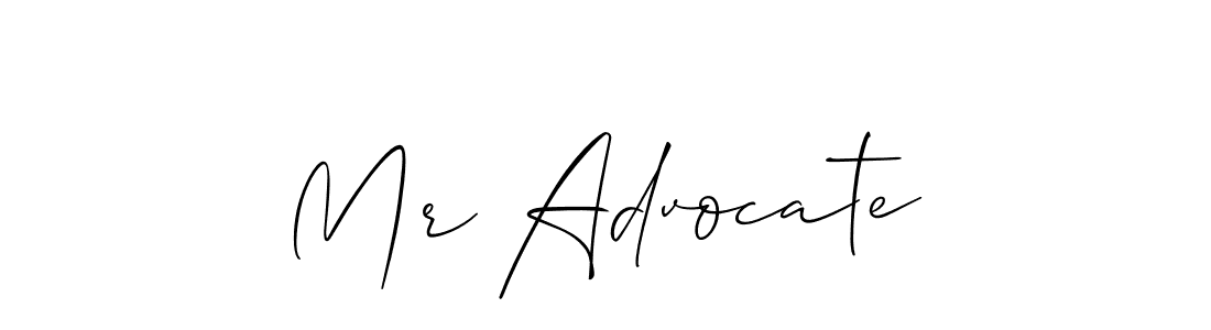 Mr Advocate stylish signature style. Best Handwritten Sign (Allison_Script) for my name. Handwritten Signature Collection Ideas for my name Mr Advocate. Mr Advocate signature style 2 images and pictures png