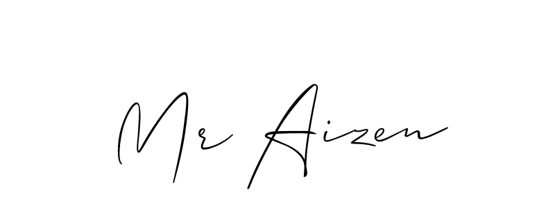 Similarly Allison_Script is the best handwritten signature design. Signature creator online .You can use it as an online autograph creator for name Mr Aizen. Mr Aizen signature style 2 images and pictures png