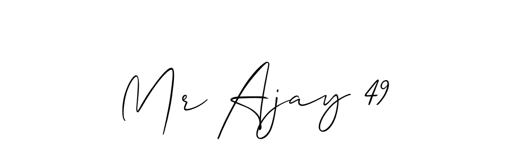 Check out images of Autograph of Mr Ajay 49 name. Actor Mr Ajay 49 Signature Style. Allison_Script is a professional sign style online. Mr Ajay 49 signature style 2 images and pictures png