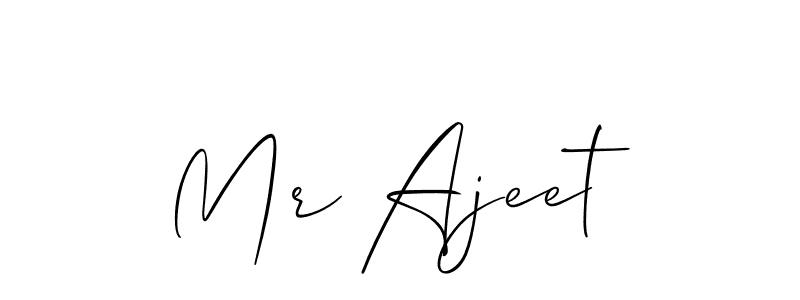 You should practise on your own different ways (Allison_Script) to write your name (Mr Ajeet) in signature. don't let someone else do it for you. Mr Ajeet signature style 2 images and pictures png