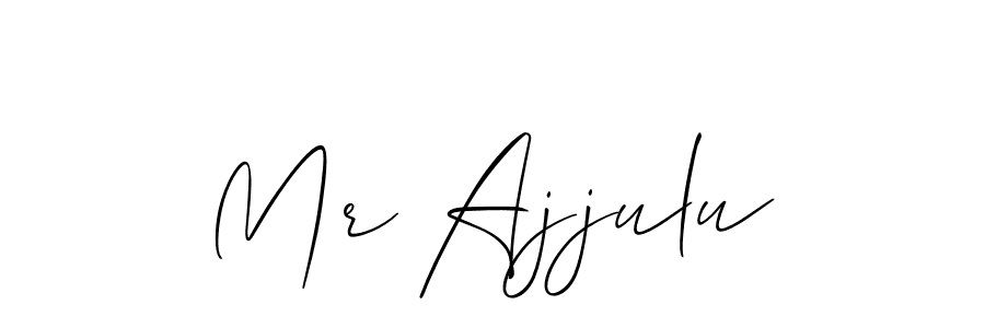 Also we have Mr Ajjulu name is the best signature style. Create professional handwritten signature collection using Allison_Script autograph style. Mr Ajjulu signature style 2 images and pictures png