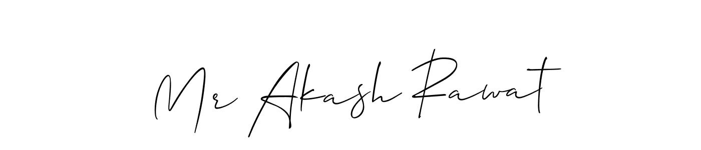 Similarly Allison_Script is the best handwritten signature design. Signature creator online .You can use it as an online autograph creator for name Mr Akash Rawat. Mr Akash Rawat signature style 2 images and pictures png