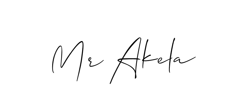 It looks lik you need a new signature style for name Mr Akela. Design unique handwritten (Allison_Script) signature with our free signature maker in just a few clicks. Mr Akela signature style 2 images and pictures png