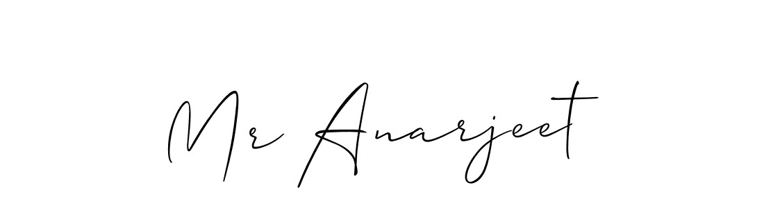 Mr Anarjeet stylish signature style. Best Handwritten Sign (Allison_Script) for my name. Handwritten Signature Collection Ideas for my name Mr Anarjeet. Mr Anarjeet signature style 2 images and pictures png