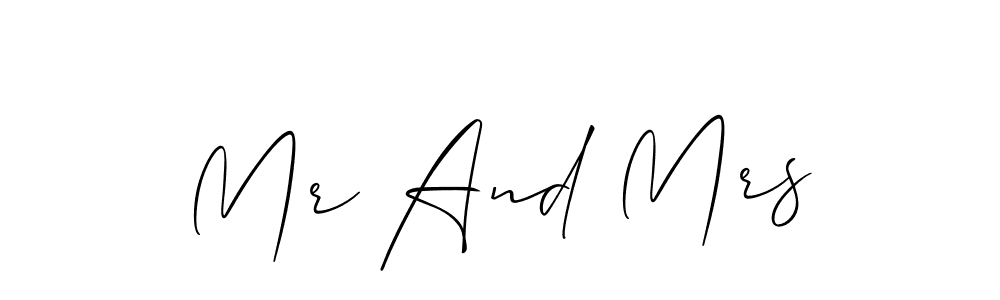 Make a short Mr And Mrs signature style. Manage your documents anywhere anytime using Allison_Script. Create and add eSignatures, submit forms, share and send files easily. Mr And Mrs signature style 2 images and pictures png