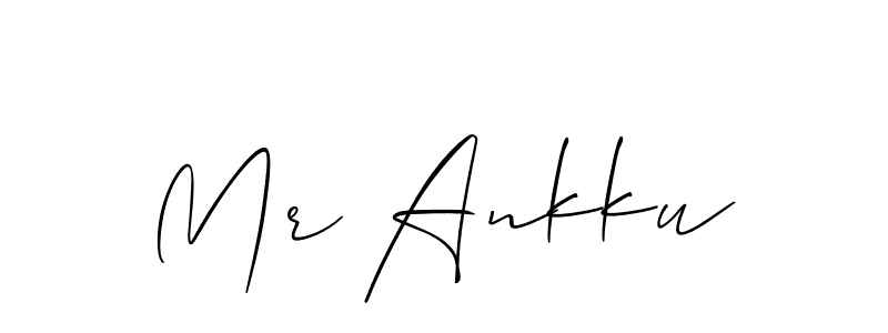 Also we have Mr Ankku name is the best signature style. Create professional handwritten signature collection using Allison_Script autograph style. Mr Ankku signature style 2 images and pictures png