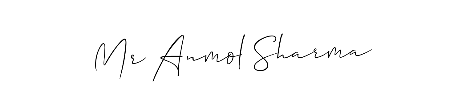 You should practise on your own different ways (Allison_Script) to write your name (Mr Anmol Sharma) in signature. don't let someone else do it for you. Mr Anmol Sharma signature style 2 images and pictures png