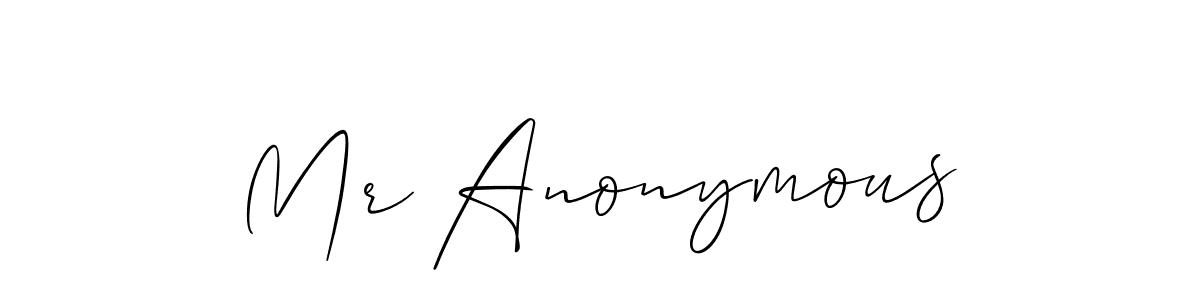 if you are searching for the best signature style for your name Mr Anonymous. so please give up your signature search. here we have designed multiple signature styles  using Allison_Script. Mr Anonymous signature style 2 images and pictures png